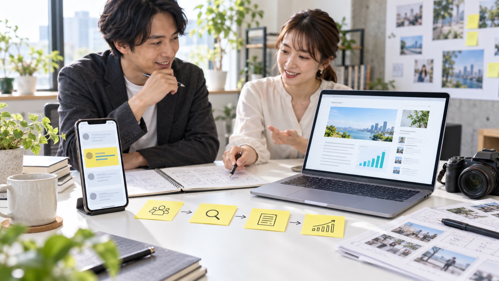 投稿から記事への流れを検討する説明用イメージ
